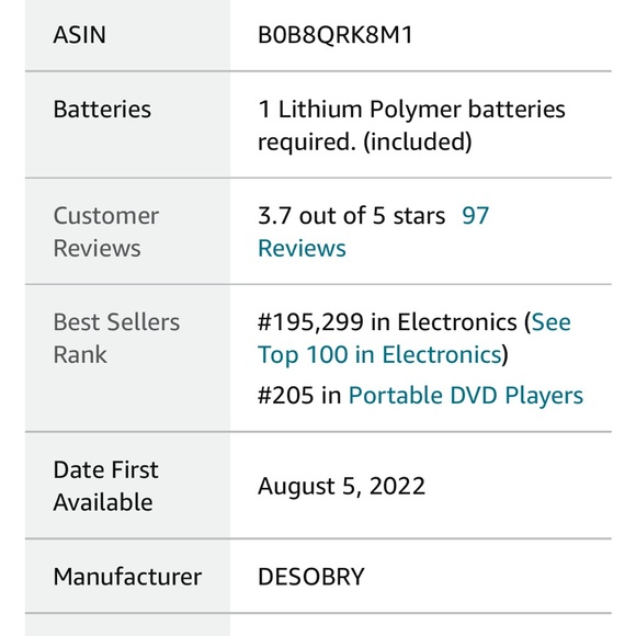 Desobry two 10 inch monitors dvd players.  Accepting OFFERS - Picture 8 of 11